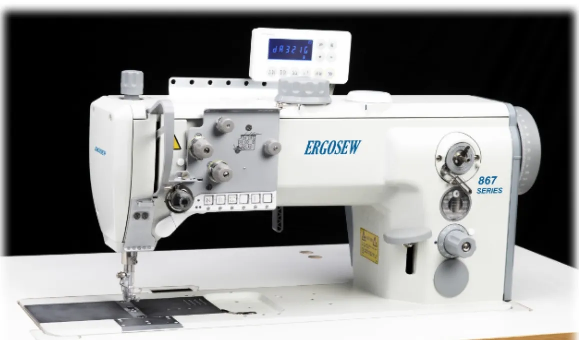 ERGOSEW 867 series flatbed walking foot industrial sewing machine